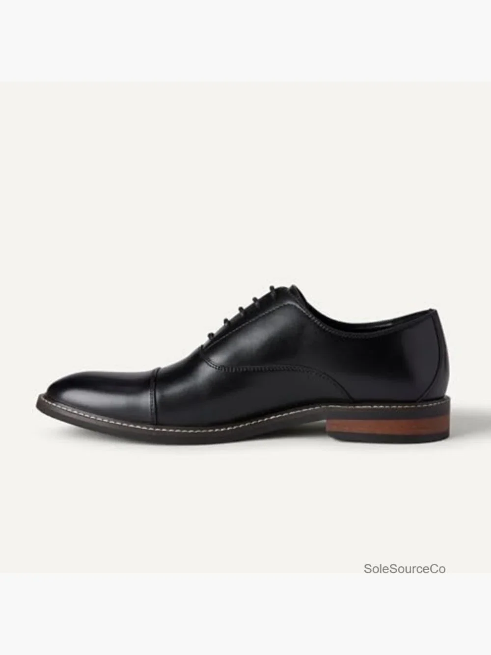 Men's Cap Toe Oxford Dress Shoes Lace-Up Formal